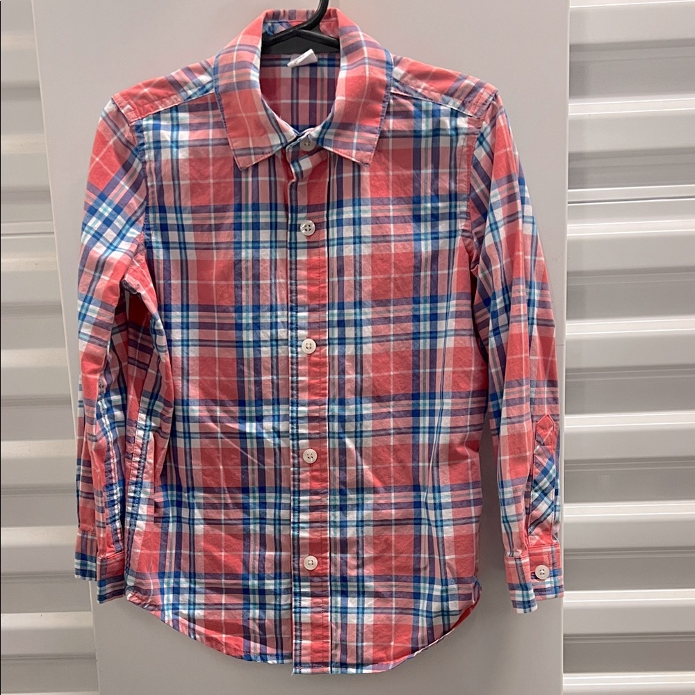 Gap Kids Plaid Long Sleeve Button Down Shirt XS (4/5)